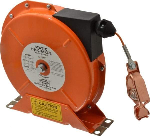 Hubbell Workplace - 1/8 Inch x 50 Ft. Stranded Cable Grounding Reel - Spring Driven Reel - All Tool & Supply