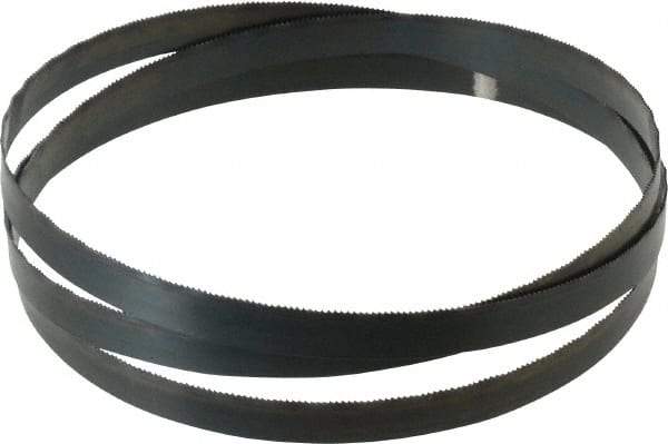 Starrett - 18 TPI, 5' Long x 1/2" Wide x 0.025" Thick, Welded Band Saw Blade - Carbon Steel, Toothed Edge, Wavy Tooth Set, Flexible Back, Contour Cutting - All Tool & Supply