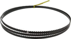 Starrett - 4 TPI, 7' 9-1/2" Long x 3/8" Wide x 0.025" Thick, Welded Band Saw Blade - Carbon Steel, Toothed Edge, Raker Tooth Set, Flexible Back, Contour Cutting - All Tool & Supply