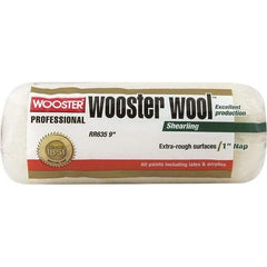 Wooster Brush - 1" Nap, 9" Wide Paint Roller - Rough Texture, Lambswool - All Tool & Supply