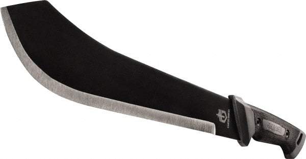 Gerber - 15-1/2" Long Blade, 1050 Carbon Steel, Fine Edge, Machete - 22-1/2" OAL, Rubber Handle - All Tool & Supply