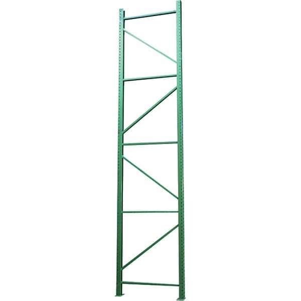 Vestil - 24,000 Lb Capacity Heavy-Duty Framing Upright Pallet Storage Rack - 42" Wide x 168" High x 42" Deep, Green - All Tool & Supply