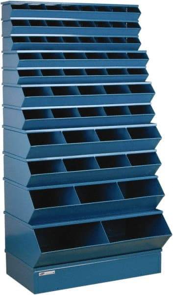 Stackbin - 11 Bin, Shelving Unit with Openings & Base - 37" Wide x 76" High - All Tool & Supply