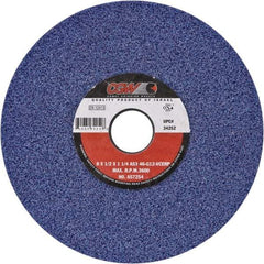 Camel Grinding Wheels - 14" Diam x 5" Hole x 1-1/2" Thick, H Hardness, 46 Grit Surface Grinding Wheel - Ceramic, Type 1, Medium Grade, Vitrified Bond, No Recess - All Tool & Supply