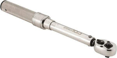 CDI - 1/4" Drive Micrometer Torque Wrench - 10 In/Lb to 50 In/Lb Torque, 10-1/8" OAL, 0.5 N/m Graduation, Pear Head - All Tool & Supply