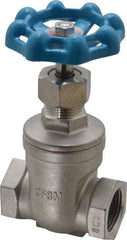 Legend Valve - 3/4" Pipe, Threaded Stainless Steel Solid Wedge Stem Gate Valve - 600 WOG, 125 WSP - All Tool & Supply