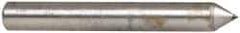 Made in USA - 1" Long x 1/8" Shank Diam Single Point Diamond Dresser - 60° Included Angle - All Tool & Supply