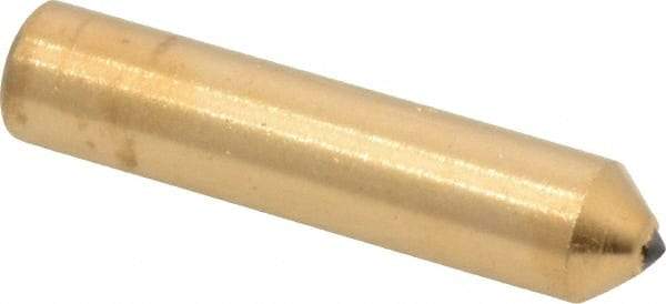 Norton - 1/4 Carat Single Point Diamond Dresser - 2" Long x 7/16" Shank Diam, Contains 1 Stone - All Tool & Supply