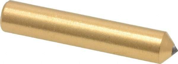 Norton - 1/3 Carat Single Point Diamond Dresser - 2" Long x 3/8" Shank Diam, Contains 3 Stones - All Tool & Supply