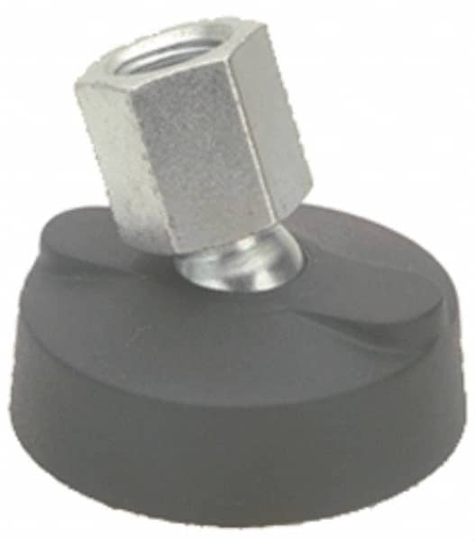 Made in USA - Socket-Mount Leveling Pads & Mounts Type: Tapped Pivotal Thread Size: 3/8-16 - All Tool & Supply