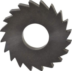 Made in USA - 1" Diam x 1/8" Blade Thickness x 3/8" Arbor Hole Diam, 20 Tooth Slitting and Slotting Saw - Arbor Connection, Right Hand, Uncoated, Solid Carbide, Concave Ground - All Tool & Supply