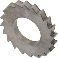 Made in USA - 1" Diam x 1/8" Blade Thickness x 1/2" Arbor Hole Diam, 20 Tooth Slitting and Slotting Saw - Arbor Connection, Solid Carbide, Concave Ground - All Tool & Supply