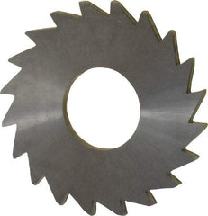 Made in USA - 1" Diam x 1/16" Blade Thickness x 3/8" Arbor Hole Diam, 20 Tooth Slitting and Slotting Saw - Arbor Connection, Right Hand, Uncoated, Solid Carbide, Concave Ground - All Tool & Supply