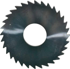 Made in USA - 1-1/2" Diam x 1/16" Blade Thickness x 1/2" Arbor Hole Diam, 32 Tooth Slitting and Slotting Saw - Arbor Connection, Uncoated, Solid Carbide, Concave Ground - All Tool & Supply