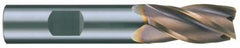 RobbJack - 1/2" Diam 3 Flute Solid Carbide 0.006 to 0.009" Chamfer Width Corner Chamfer End Mill - All Tool & Supply