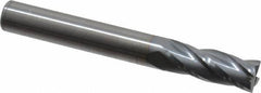 RobbJack - 5/16", 4 Flute, Single End, Solid Carbide, Corner Chamfer End Mill - 2-1/2" OAL, 30° Helix, Right Hand Flute, 13/16" LOC, Right Hand Cut - All Tool & Supply