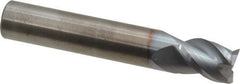 RobbJack - 1/2", 3 Flute, Single End, Solid Carbide, Corner Chamfer End Mill - 3" OAL, 40° Helix, Right Hand Flute, 5/8" LOC, Right Hand Cut - All Tool & Supply