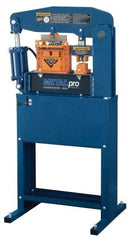 Metalpro - 3-3/4" Throat Depth, 40 Ton Punch Pressure, Ironworker - 3/4 hp, 1 Phase, 110 Volts, 30" Wide x 55-1/4" High x 24" Deep - All Tool & Supply