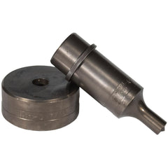 Ironworker Punch & Die Sets; Set Type: Punch & Die; Shape: Round; Punch/Die Shape: Round; Die Length: 2 in; Die Width: 13/32 in; Die Diameter: 13/32 in; Punch Length: 3.31 in; Punch Width: 1 in; Punch Diameter: 1 in; Number Of Pieces: 1; Punch Width/Diame