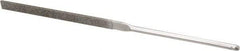 Grobet - 5-1/2" OAL Fine Equalling Needle Diamond File - 2-1/2 LOC, 220 Grit - All Tool & Supply