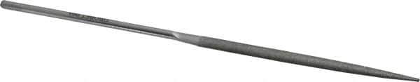 Grobet - 5-1/2" OAL Very Fine Half Round Needle Diamond File - 2-1/2 LOC, 220 Grit - All Tool & Supply