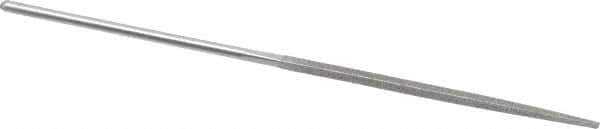 Grobet - 5-1/2" OAL Very Fine Square Needle Diamond File - 2-1/2 LOC, 220 Grit - All Tool & Supply