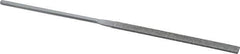 Grobet - 5-1/2" OAL Medium Equalling Needle Diamond File - 2-1/2 LOC, 126 Grit - All Tool & Supply