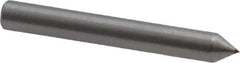 Made in USA - 1" Long x 1/8" Shank Diam Single Point Diamond Dresser - 60° Included Angle - All Tool & Supply