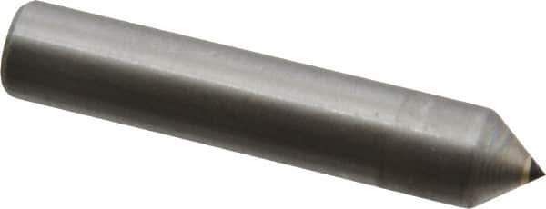 Made in USA - 1/4 Carat Single Pencil Point Diamond Dresser - 2" Long x 3/8" Shank Diam, 75° Included Angle - All Tool & Supply