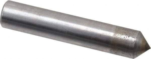 Made in USA - 1/3 Carat Single Pencil Point Diamond Dresser - 2" Long x 3/8" Shank Diam, 90° Included Angle - All Tool & Supply