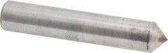 Made in USA - 1/2 Carat Single Pencil Point Diamond Dresser - 2" Long x 3/8" Shank Diam, 90° Included Angle - All Tool & Supply