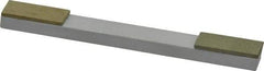 Made in USA - Fine & Very Fine, 1" Length of Cut, Double End Diamond Hone - 120 & 220 Grit, 3/8" Wide x 3/8" High x 4" OAL - All Tool & Supply