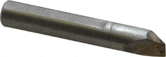 Made in USA - 0.015" Single Point Diamond Dresser - 1-9/16" Long x 1/4" Shank Diam, 40° Included Angle - All Tool & Supply