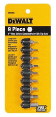 DeWALT - 9 Piece, Screwdriver Bit Set - Hex - All Tool & Supply