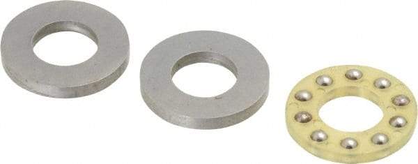 Boston Gear - 5/16" Inside x 5/8" Outside Diam, 1/4" Thick, Alloy Steel Ball Thrust Bearing - All Tool & Supply