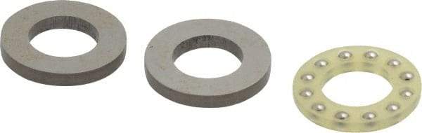 Boston Gear - 3/8" Inside x 11/16" Outside Diam, 9/32" Thick, Alloy Steel Ball Thrust Bearing - All Tool & Supply