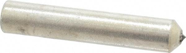 Norton - 1/2 Carat Single Point Diamond Dresser - 2" Long x 3/8" Shank Diam, 60° Included Angle - All Tool & Supply