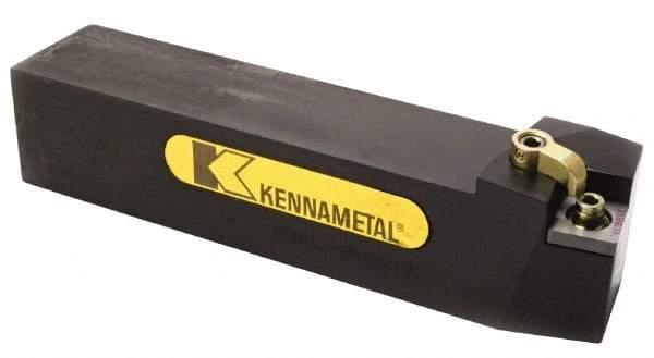 Kennametal - MSBN, Left Hand Cut, 15° Lead Angle, 20mm Shank Height x 20mm Shank Width, Negative Rake Indexable Turning Toolholder - 125mm OAL, SN..1204.. Insert Compatibility, Series Kenloc - All Tool & Supply