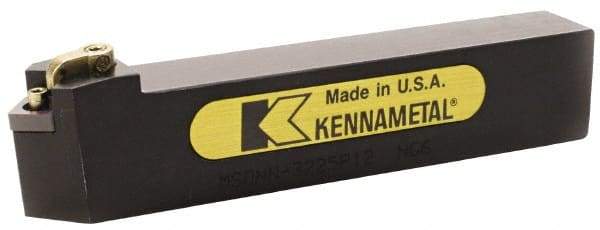 Kennametal - MSDN, Neutral Cut, 0° Lead Angle, 16mm Shank Height x 16mm Shank Width, Negative Rake Indexable Turning Toolholder - 100mm OAL, SN..0903.. Insert Compatibility, Series Kenloc - All Tool & Supply