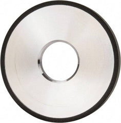 Made in USA - 4" Diam x 1-1/4" Hole x 3/8" Thick, N Hardness, 100 Grit Surface Grinding Wheel - Diamond, Type 1A1, Fine Grade - All Tool & Supply