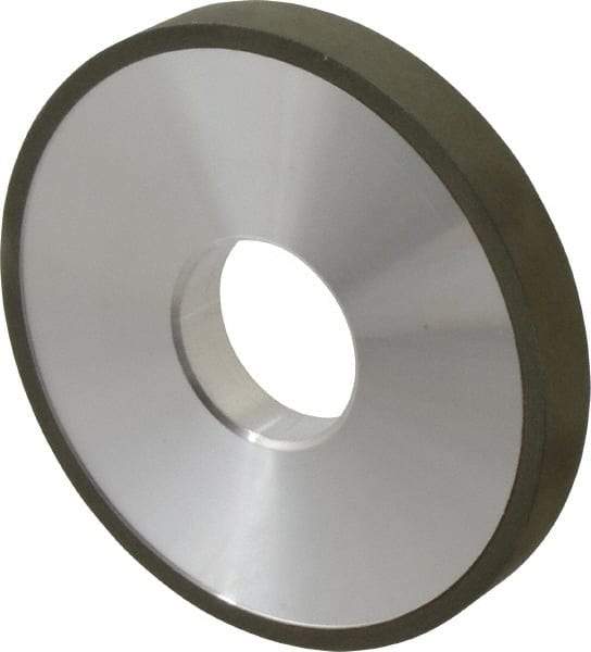 Made in USA - 4" Diam x 1-1/4" Hole x 1/2" Thick, N Hardness, 220 Grit Surface Grinding Wheel - Diamond, Type 1A1, Very Fine Grade - All Tool & Supply