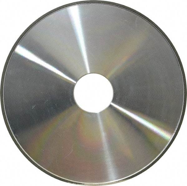 Made in USA - 6" Diam x 1-1/4" Hole x 1/8" Thick, N Hardness, 100 Grit Surface Grinding Wheel - Diamond, Type 1A1, Fine Grade - All Tool & Supply