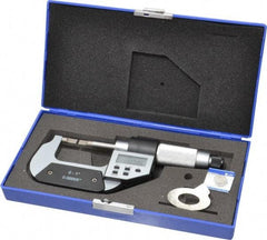 Value Collection - 0" to 1" Electronic Chrome (Frame) Coated Blade Micrometer - 0.75mm Blade Thickness, Friction Thimble - All Tool & Supply