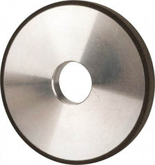 Made in USA - 5" Diam x 1-1/4" Hole x 1/2" Thick, N Hardness, 100 Grit Surface Grinding Wheel - Diamond, Type 1A1, Fine Grade - All Tool & Supply