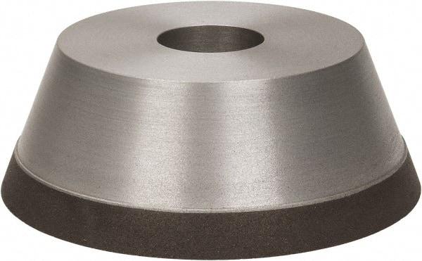 Made in USA - 5" Diam, 1-1/4" Hole Size, 1-3/4" Overall Thickness, 100 Grit, Type 11 Tool & Cutter Grinding Wheel - Fine Grade, Diamond - All Tool & Supply