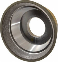 Made in USA - 3-3/4" Diam, 1-1/4" Hole Size, 1-1/2" Overall Thickness, 220 Grit, Type 11 Tool & Cutter Grinding Wheel - Very Fine Grade, Diamond - All Tool & Supply