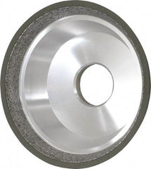 Made in USA - 5" Diam, 1-1/4" Hole Size, 1-3/4" Overall Thickness, 150 Grit, Type 11 Tool & Cutter Grinding Wheel - Very Fine Grade, Diamond - All Tool & Supply