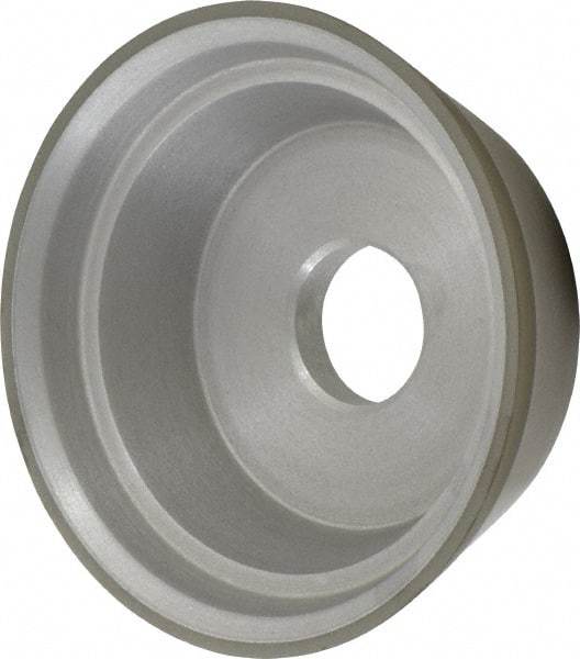 Made in USA - 5" Diam, 1-1/4" Hole Size, 1-3/4" Overall Thickness, 220 Grit, Type 11 Tool & Cutter Grinding Wheel - Very Fine Grade, Diamond - All Tool & Supply