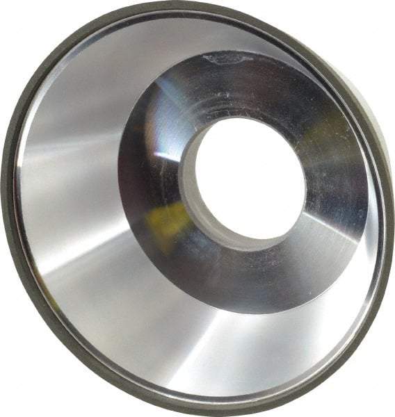 Made in USA - 3-3/4" Diam, 1-1/4" Hole Size, 1-1/2" Overall Thickness, 220 Grit, Type 11 Tool & Cutter Grinding Wheel - Very Fine Grade, Diamond - All Tool & Supply