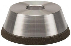 Made in USA - 5" Diam, 1-1/4" Hole Size, 1-3/4" Overall Thickness, 100 Grit, Type 11 Tool & Cutter Grinding Wheel - Fine Grade, Diamond - All Tool & Supply